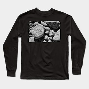 Fossils in Black and White Long Sleeve T-Shirt